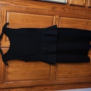 Banana Republic Black Ruffle Dress